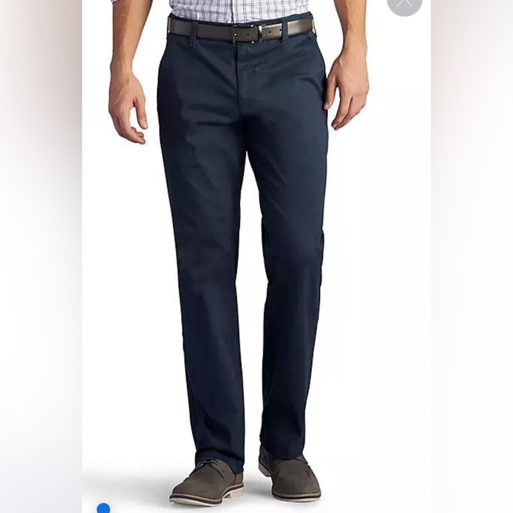 Lee Mens Performance X-Treme Comfort Flat Front Regular Fit Straight Leg Pants